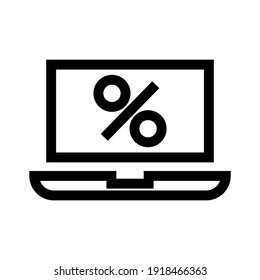 percent icon or logo isolated sign symbol vector illustration - high quality black style vector icons
