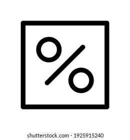 percent icon or logo isolated sign symbol vector illustration - high quality black style vector icons
