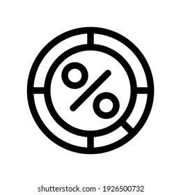 percent icon or logo isolated sign symbol vector illustration - high quality black style vector icons
