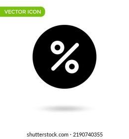 percent icon. minimal and creative icon isolated on white background. vector illustration symbol mark.