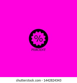 percent icon sign signifier vector