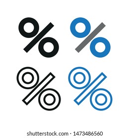 Percent icon. Simple vector illustration.