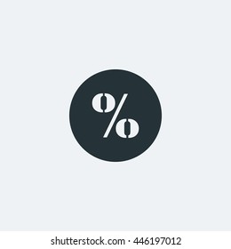 Percent icon in trendy flat style background, image jpg, vector eps, flat web, material icon, UI illustration