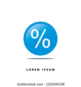 percent icon vector
