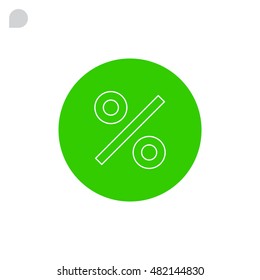  Percent icon Vector. 