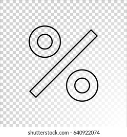  Percent icon Vector. 