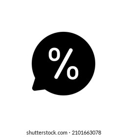 percent icon vector. Discount symbol design