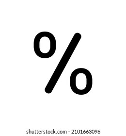 percent icon vector. Discount symbol design