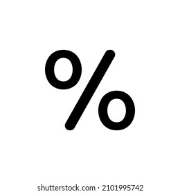 Percent icon vector . Discount symbol flat design