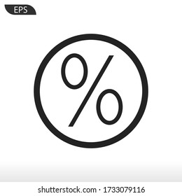 Percent icon vector eps 10