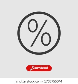 Percent icon vector eps 10