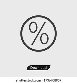 Percent icon vector eps 10