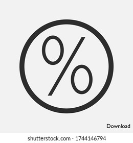 Percent icon vector eps 10