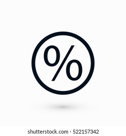 percent icon vector, flat design best vector icon