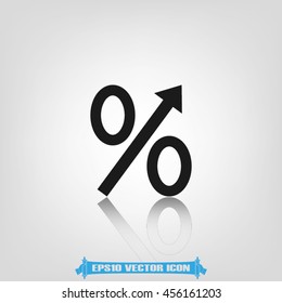 Percent icon vector illustration EPS 10.