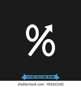 Percent icon vector illustration EPS 10.