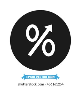 Percent icon vector illustration EPS 10.