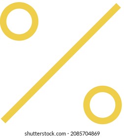 por ciento icono de la ilustración del logotipo
