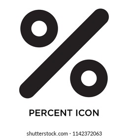 Percent icon vector isolated on white background for your web and mobile app design, Percent logo concept