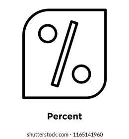 Percent icon vector isolated on white background, Percent transparent sign , office symbols