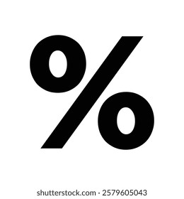 Percent icon vector symbol, percentage offer sale discount market icon symbol