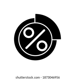 percent illustration glyphs style education icon vector design, this vector is suitable for icons, logos, illustrations, stickers, books, covers, .etc