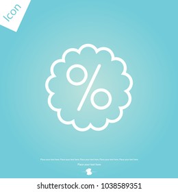 percent line icon
