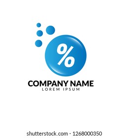 percent logo concept. Designed for your web site design, logo, app, UI