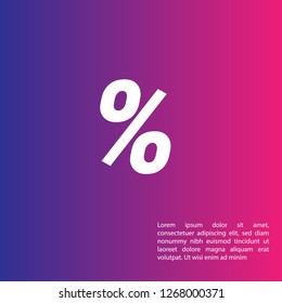 percent logo concept. Designed for your web site design, logo, app, UI