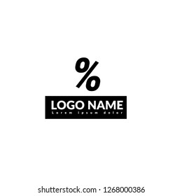 percent logo concept. Designed for your web site design, logo, app, UI