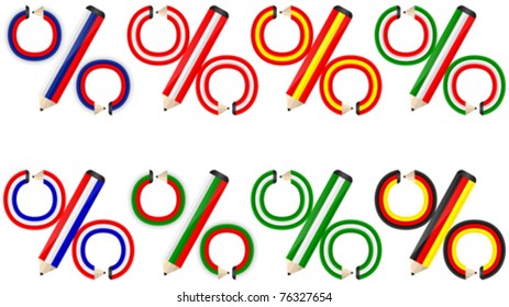 percent made of pencils