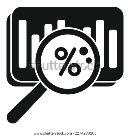 Percent market segmentation icon simple vector. Segment target. Chart share