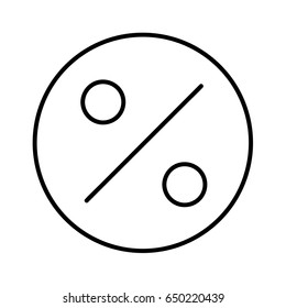 percent minimal style Icon vector Eps10