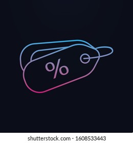 Percent nolan icon. Simple thin line, outline vector of shopping icons for ui and ux, website or mobile application