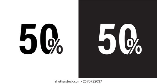 percent off sign information vector	
