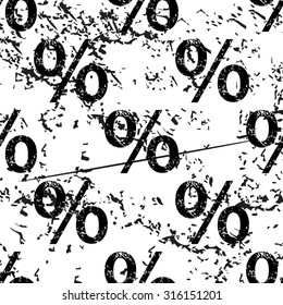 Percent pattern, grunge, black image on white background