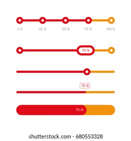 Percent Progress Bar Set