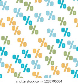 Percent Sales and discount Seamless vector EPS 10 pattern