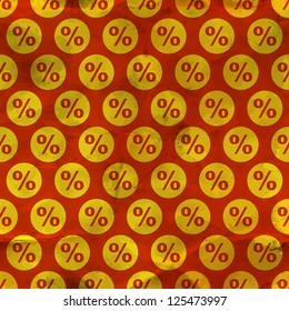 Percent. Seamless pattern.