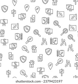 Percent Seamless Pattern for printing, wrapping, design, sites, shops, apps