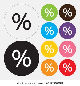Percent sign icon - Vector