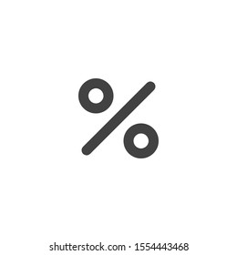 Percent sign icon. Vector EPS 10