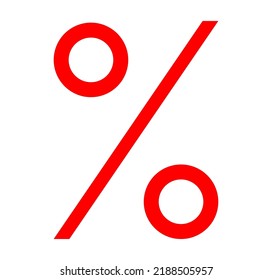 percent sign - math symbol sign vector 