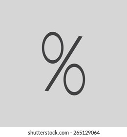percent sign vector icon