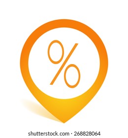 percent sign vector icon