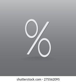percent sign vector icon