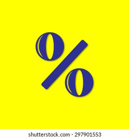 percent sign vector icon