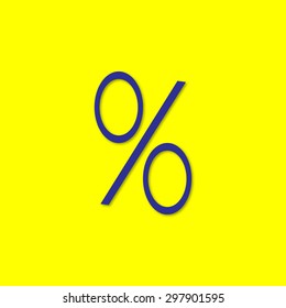 percent sign vector icon
