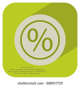 percent sign vector icon