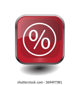 percent sign vector icon